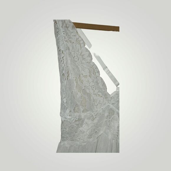 Lace Side & Back Splits Lingerie Dress with Panty 2 Pieces Small - Picture 6 of 8